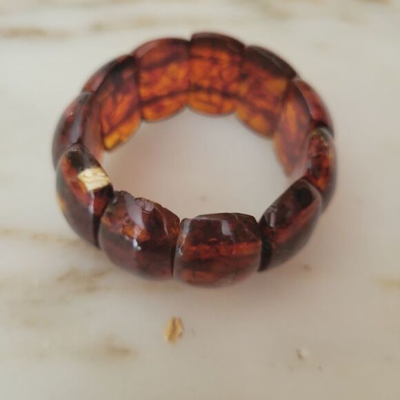 Baltic Amber Stretch Bracelet - Picture 2 of 7